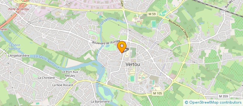 localisation de l'entreprise ISABIS  VERTOU