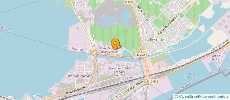 localisation de l'entreprise ISABOX à FRONTIGNAN