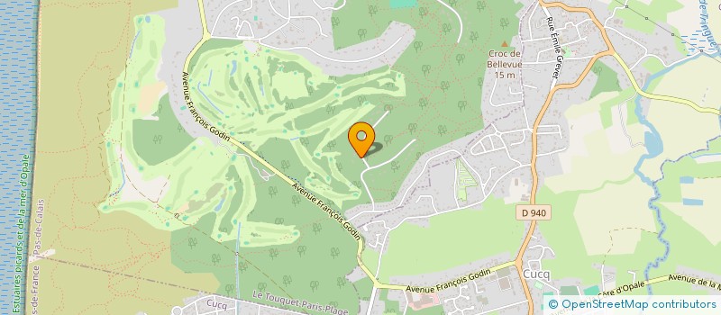 localisation de l'entreprise ISACAM DESIGN  LE TOUQUET-PARIS-PLAGE