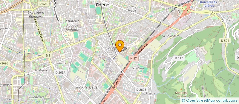 localisation de l'entreprise ISACHRIS  SAINT-MARTIN-D'HERES