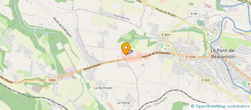 localisation de l'entreprise ISACTYS à LE PONT-DE-BEAUVOISIN