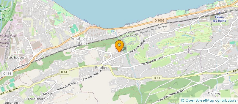 localisation de l'entreprise ISADE  EVIAN-LES-BAINS