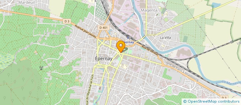 localisation de l'entreprise ISADEO  EPERNAY