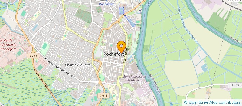 localisation de l'entreprise ISADINA  ROCHEFORT