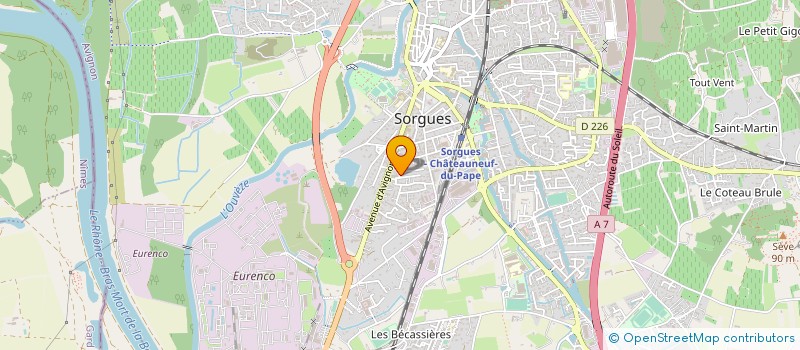 localisation de l'entreprise ISADM  SORGUES