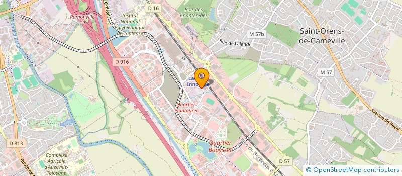 localisation de l'entreprise ISADORA  LABEGE