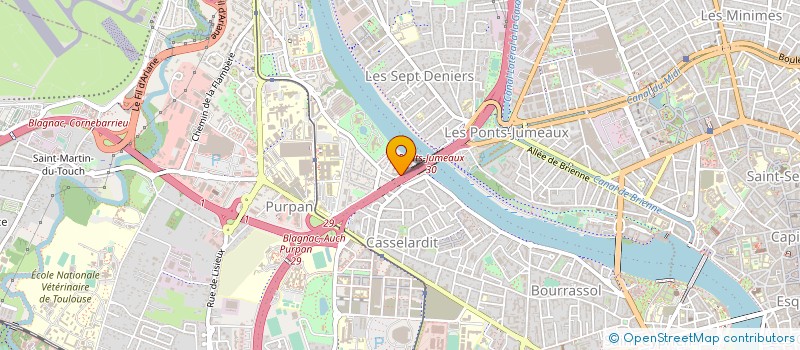 localisation de l'entreprise ISADREY à TOULOUSE