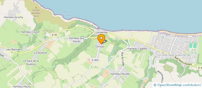 localisation de l'entreprise ISAELO  LA HAGUE