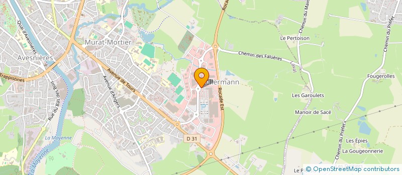localisation de l'entreprise ISAFAJE à LAVAL