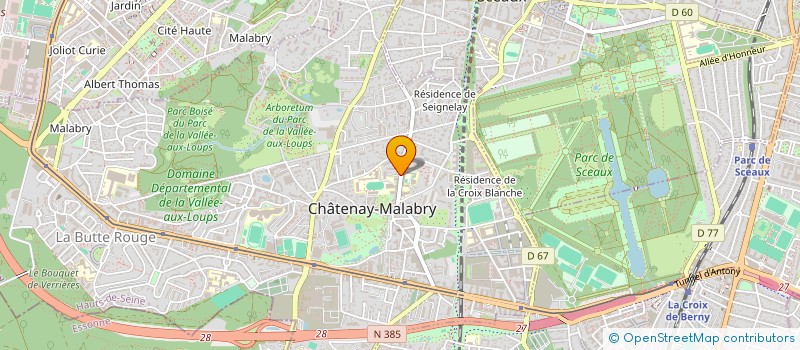 localisation de l'entreprise ISAFI  CHATENAY-MALABRY