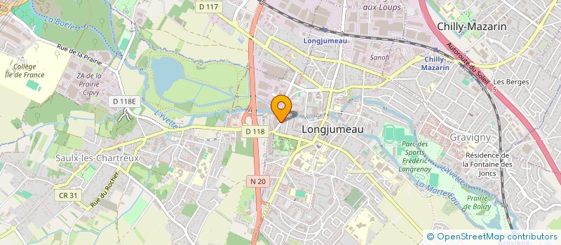 localisation de l'entreprise ISAFILA à LONGJUMEAU