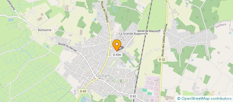 localisation de l'entreprise ISAFLO à SOULLANS