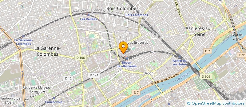 localisation de l'entreprise ISAG à ASNIERES-SUR-SEINE