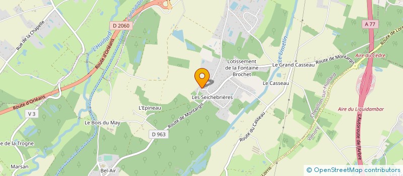 localisation de l'entreprise ISAGEO  CHEVILLON-SUR-HUILLARD