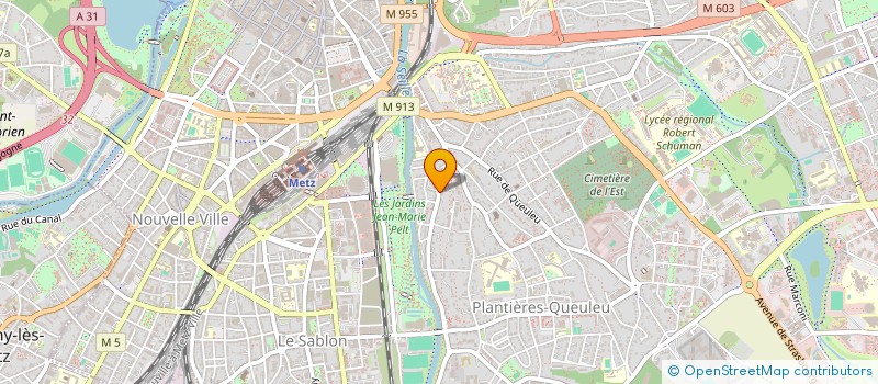 localisation de l'entreprise ISAGERE  METZ