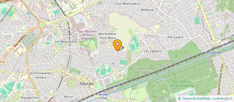 localisation de l'entreprise ISAGI à SEVRAN