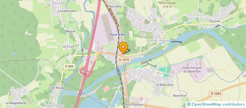 localisation de l'entreprise ISAGIL  PONT-D AIN