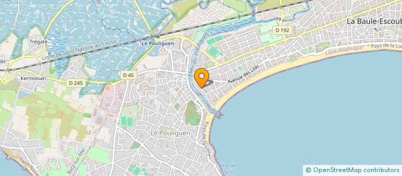 localisation de l'entreprise ISAGINO à LA BAULE-ESCOUBLAC