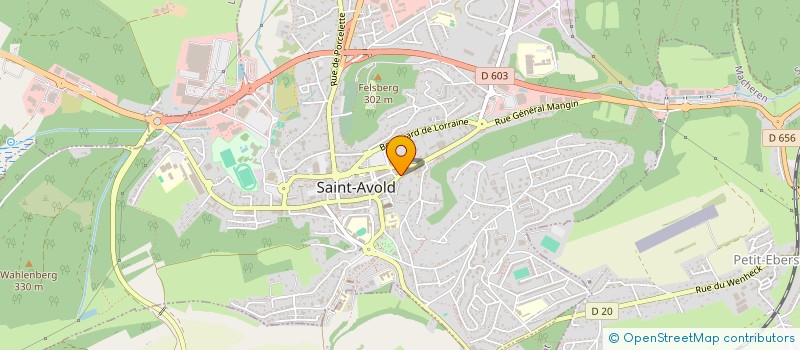 localisation de l'entreprise ISAGO  SAINT-AVOLD