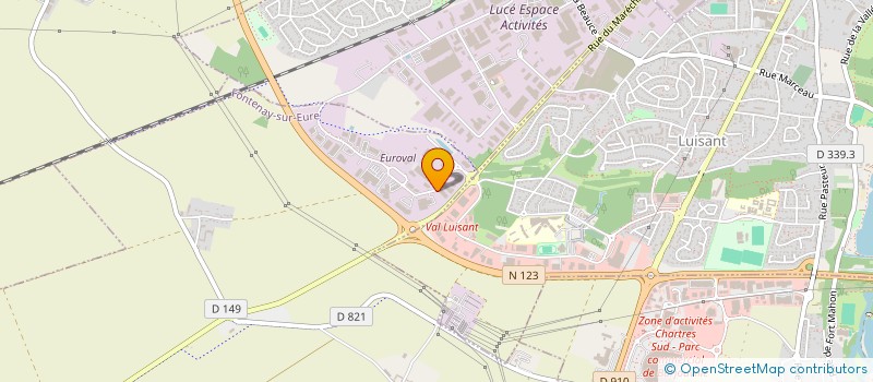 localisation de l'entreprise ISAGO à FONTENAY-SUR-EURE