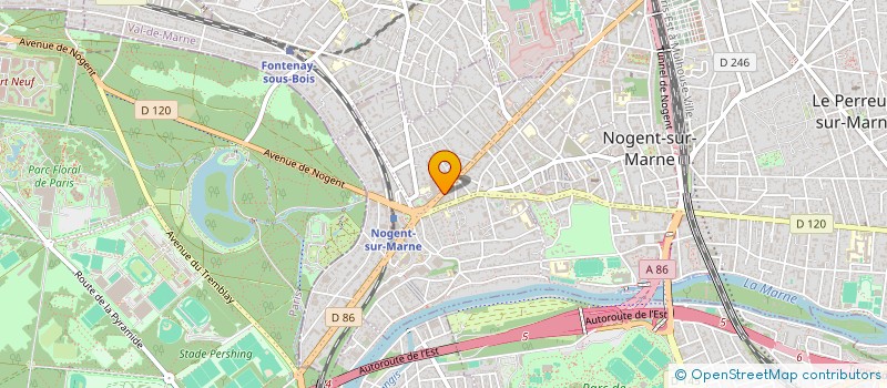 localisation de l'entreprise ISAGOMYGO à NOGENT-SUR-MARNE