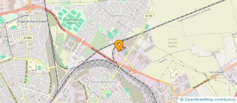 localisation de l'entreprise ISAGREG  BETHENY