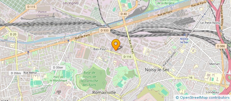 localisation de l'entreprise ISAGRO à NOISY-LE-SEC