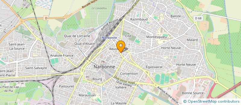 localisation de l'entreprise ISAI GESTION  NARBONNE