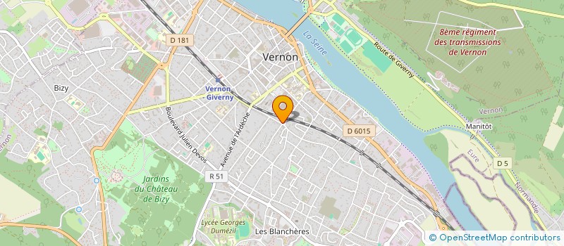 localisation de l'entreprise ISAIA PAYSAGE  VERNON