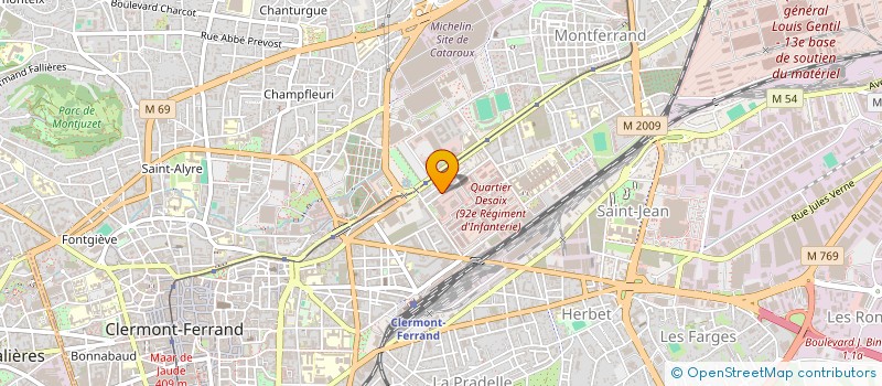 localisation de l'entreprise ISAIRE  CLERMONT-FERRAND