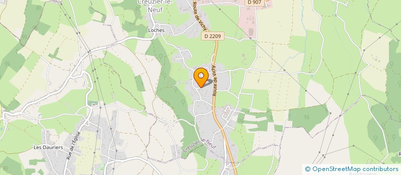 localisation de l'entreprise ISAK MACONNERIE  CREUZIER-LE-NEUF