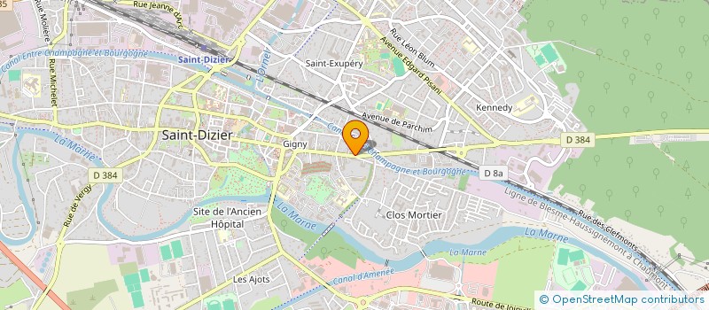 localisation de l'entreprise ISAKA 'DECO à SAINT-DIZIER