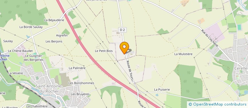 localisation de l'entreprise ISALAURE à ROUZIERS-DE-TOURAINE