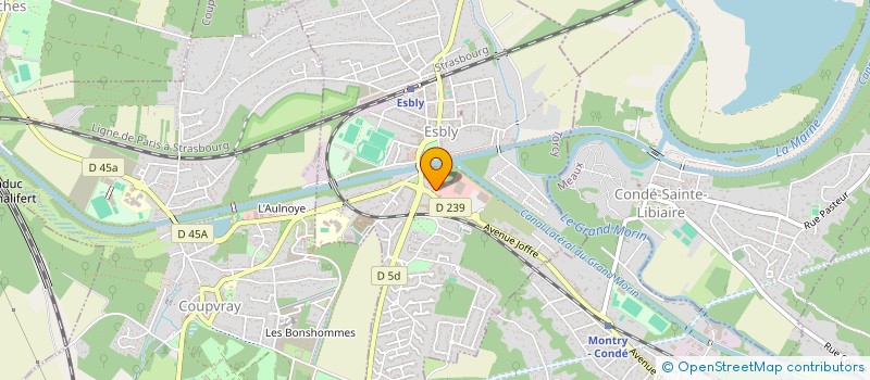 localisation de l'entreprise ISALAURE-BEAUTE à ESBLY