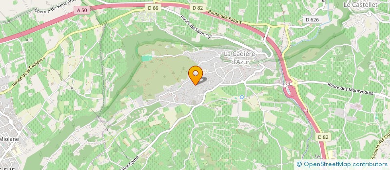 localisation de l'entreprise ISALIA à LA CADIERE D'AZUR