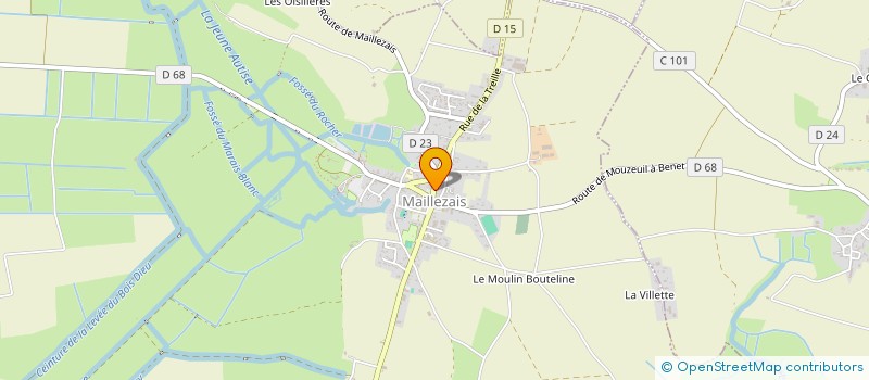 localisation de l'entreprise ISALINE à MAILLEZAIS