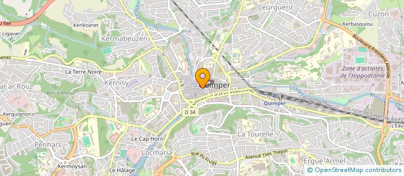 localisation de l'entreprise ISALINGE à QUIMPER