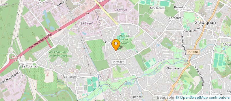 localisation de l'entreprise ISALIOARLICE CANEJAN  GRADIGNAN