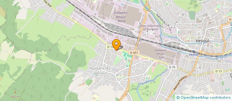 localisation de l'entreprise ISALISE  NOIDANS-LES-VESOUL