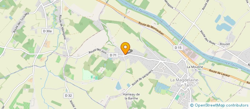 localisation de l'entreprise ISALIX CONSEIL 31  LA MAGDELAINE-SUR-TARN