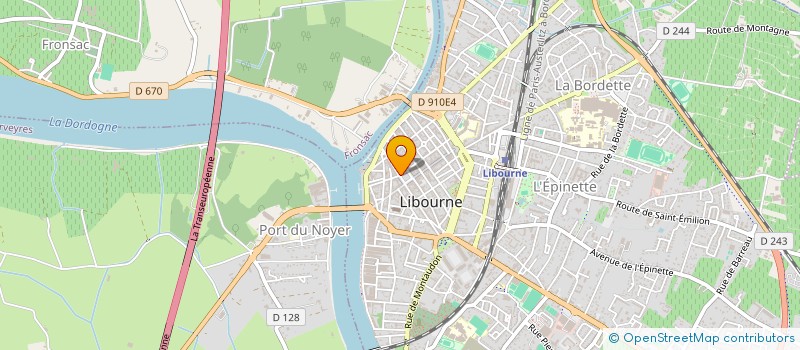 localisation de l'entreprise ISALUCES à LIBOURNE