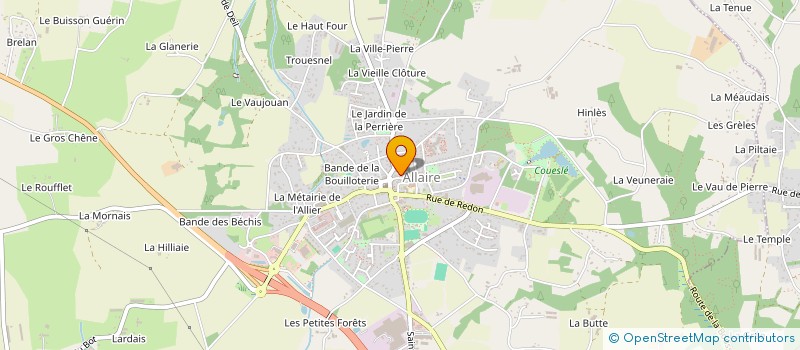 localisation de l'entreprise ISALYNE à ALLAIRE