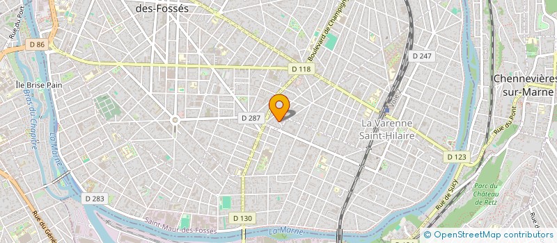 localisation de l'entreprise ISAM94 à SAINT-MAUR-DES-FOSSES