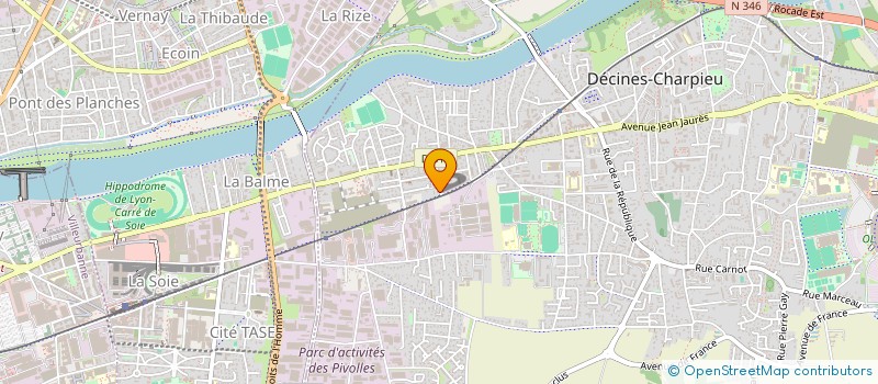 localisation de l'entreprise ISAMAX  DECINES-CHARPIEU