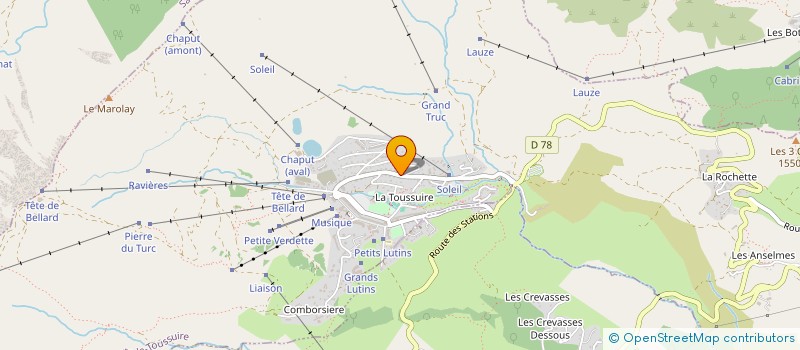 localisation de l'entreprise ISAMBERT / CREPIN  FONTCOUVERTE-LA-TOUSSUIRE