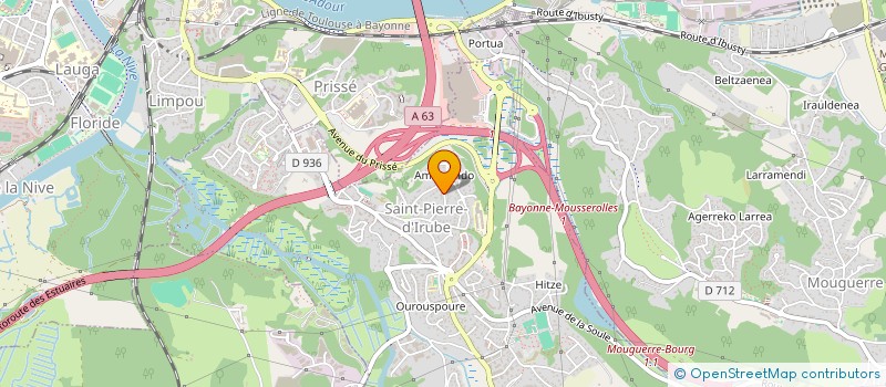 localisation de l'entreprise ISAMIRAMA  SAINT-PIERRE-D'IRUBE