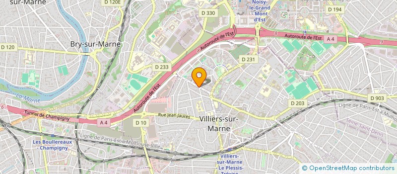 localisation de l'entreprise ISAN  VILLIERS-SUR-MARNE