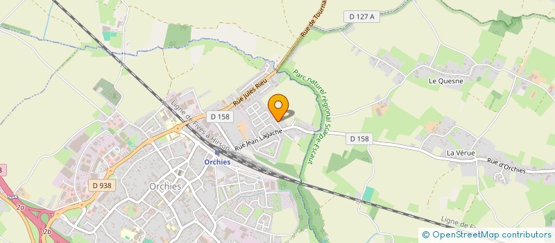 localisation de l'entreprise ISAN CONSEILS  ORCHIES