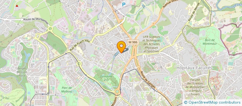 localisation de l'entreprise ISAN HOTELIER à MONTPELLIER