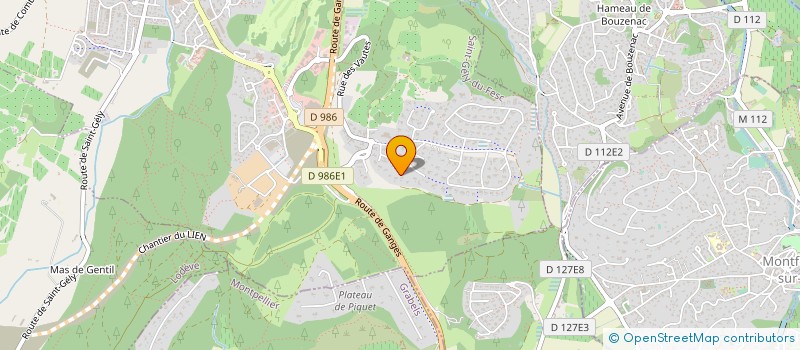 localisation de l'entreprise ISAN STUDIOS  SAINT-GELY-DU-FESC